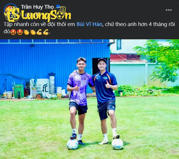 Bùi Vĩ Hào đã có thể trở lại tập luyện với bóng Bùi Vĩ Hào đã có thể trở lại tập luyện với bóng