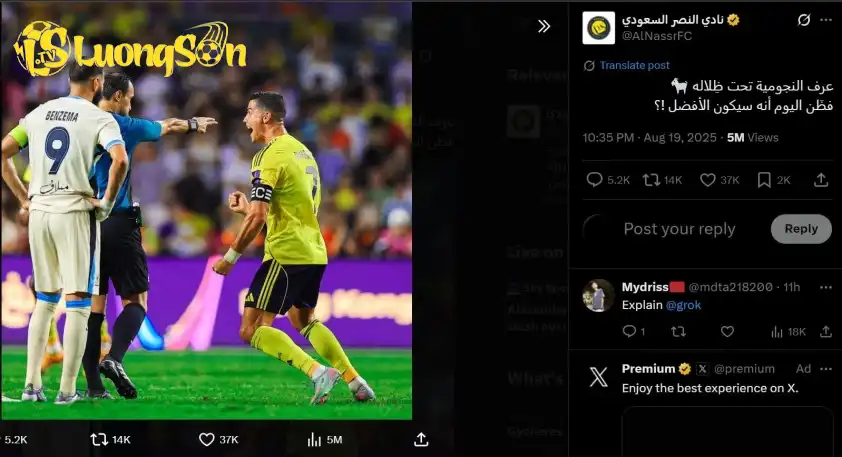 Al-Nassr thẳng thắn chỉ trích Karim Benzema (Ảnh: X CLB).